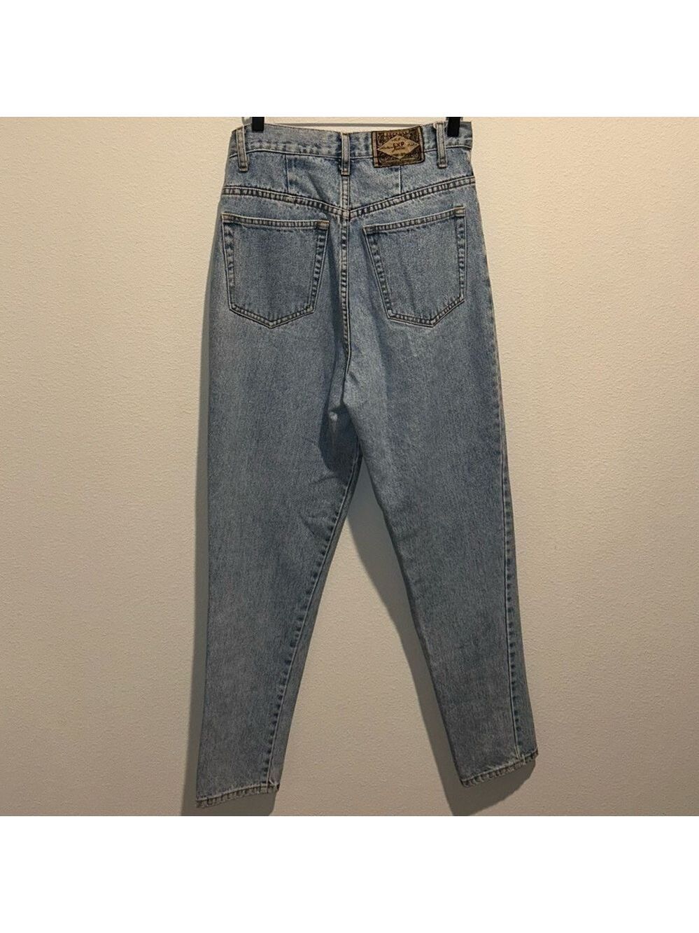 Vintage 90s Express Women’s Blue Jeans - High Rise, Slim Fit, Tapered Leg - Picture 2 of 9